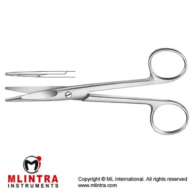 Mayo-Stille Dissecting Scissor Straight - With Chamfered Blades Stainless Steel, 14 cm - 5 1/2"